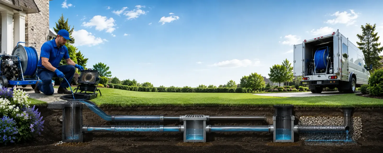 Outdoor drain cleaning information for Bloomingdale, IN